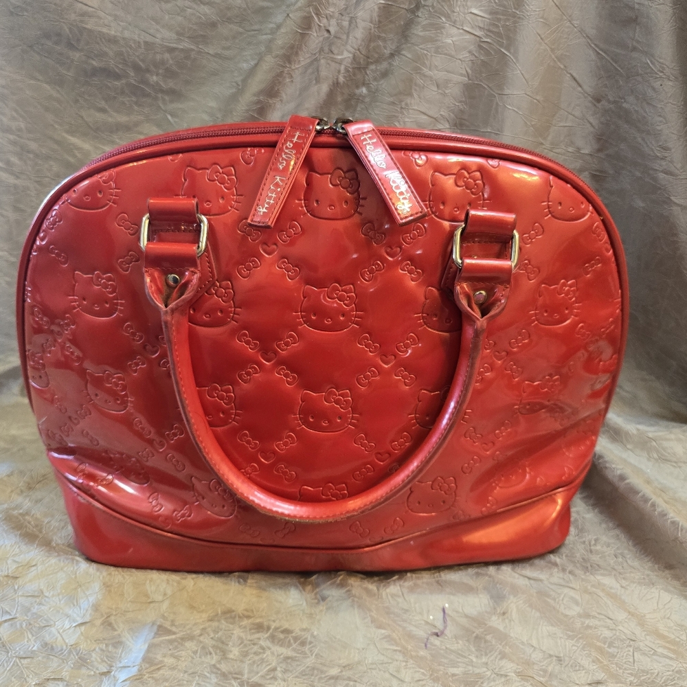 Red Embossed HELLO KITTY Handbag - Picture 2 of 15